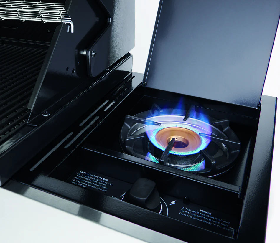 1200E Series - 4 Burner BBQ & Side Burner Trolley