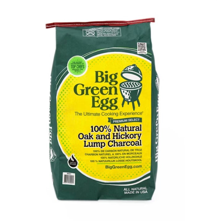 Big Green Egg Premium 100% Natural Oak & Hickory Lump Charcoal x6 Bags