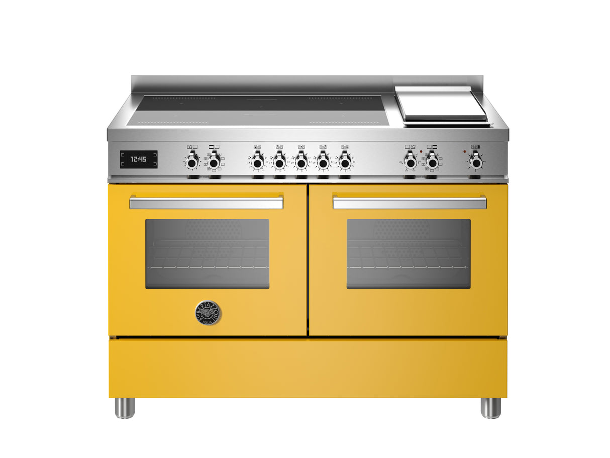Bertazzoni Professional 120 cm Induction Top + Griddle, Electric Double Oven