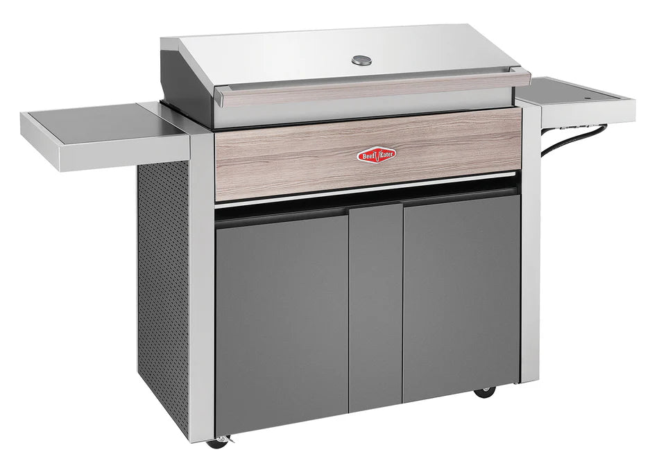 Beefeater 1500 Series - 5 Burner BBQ & Side Burner Trolley