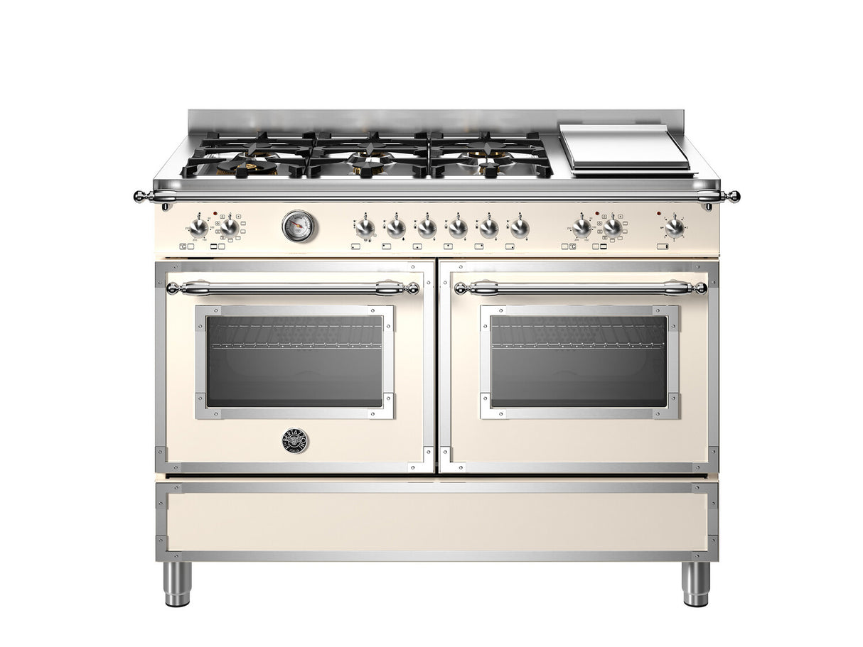 Bertazzoni Heritage 120 cm 6-Burner+Griddle, Electric Double Oven