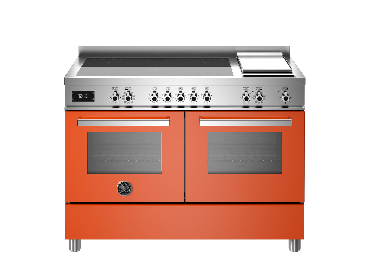 Bertazzoni Professional 120 cm Induction Top + Griddle, Electric Double Oven