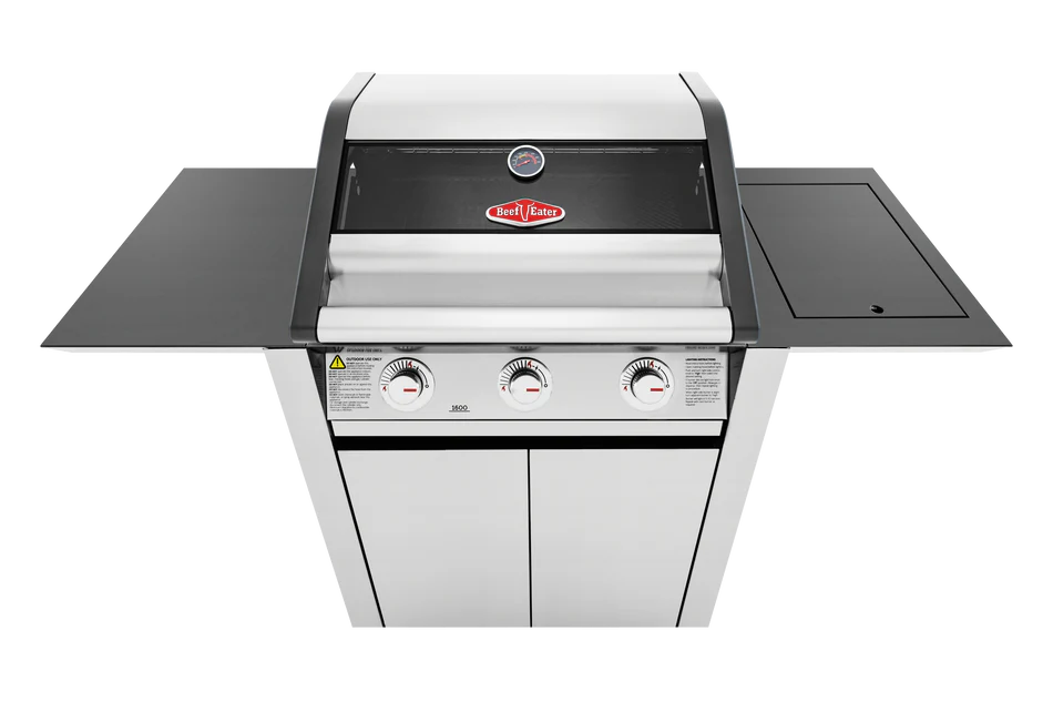 Beefeater 1600S Series - 3 Burner BBQ & Side Burner Trolley