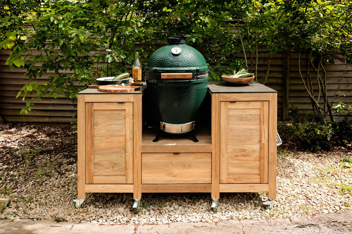 Big Green Egg Teak Kitchen