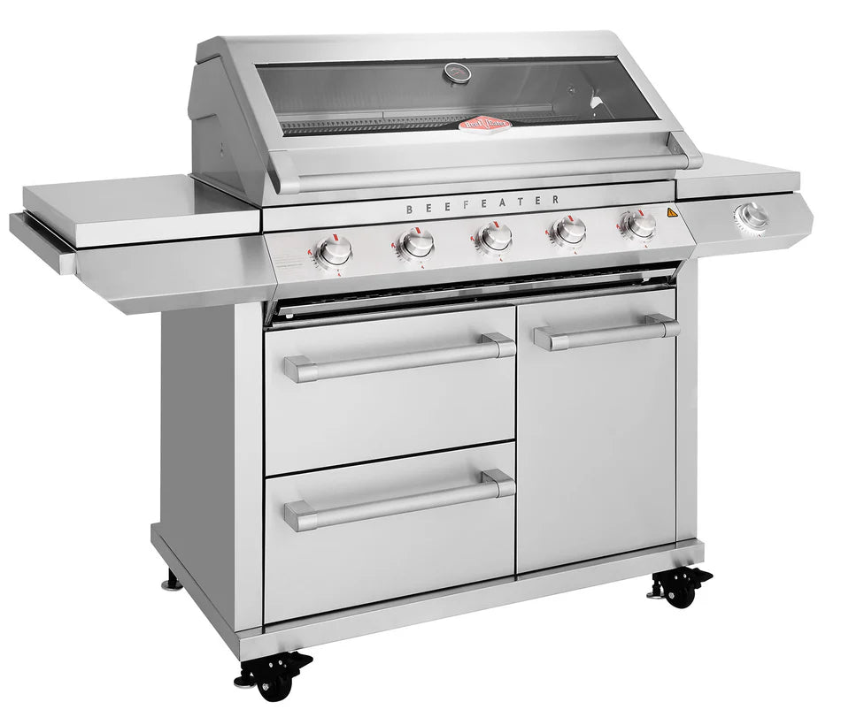 Beefeater 7000 Series Classic 5 Burner BBQ & Side Burner Trolley