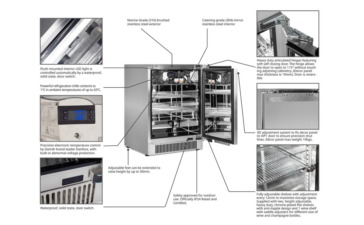 Blastcool Extremis iXP1 (Integrated) Outdoor Fridge