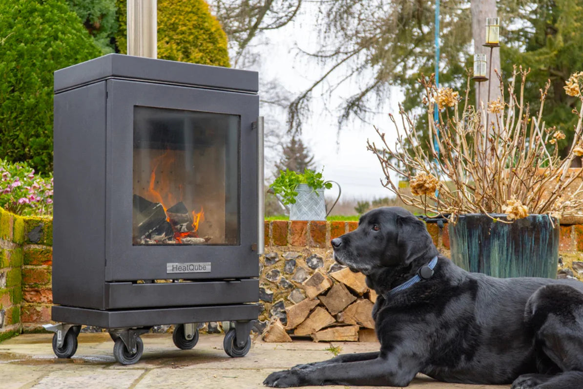 HeatQube Heater 4-Wheel Base Outdoor Stove
