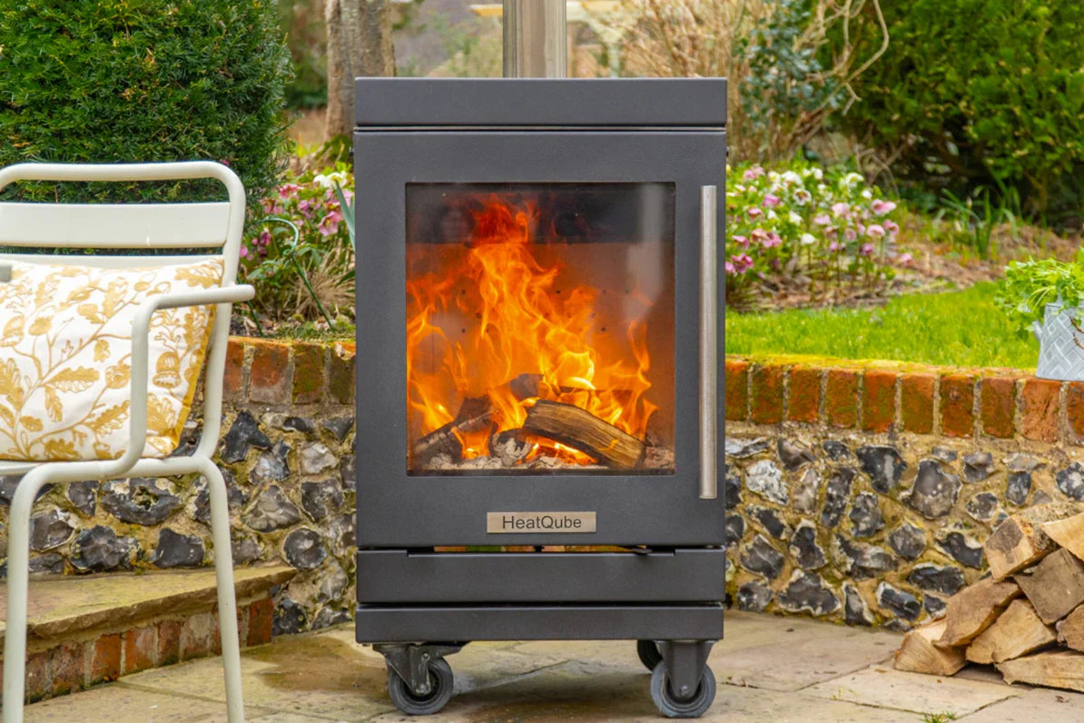 HeatQube Heater 4-Wheel Base Outdoor Stove