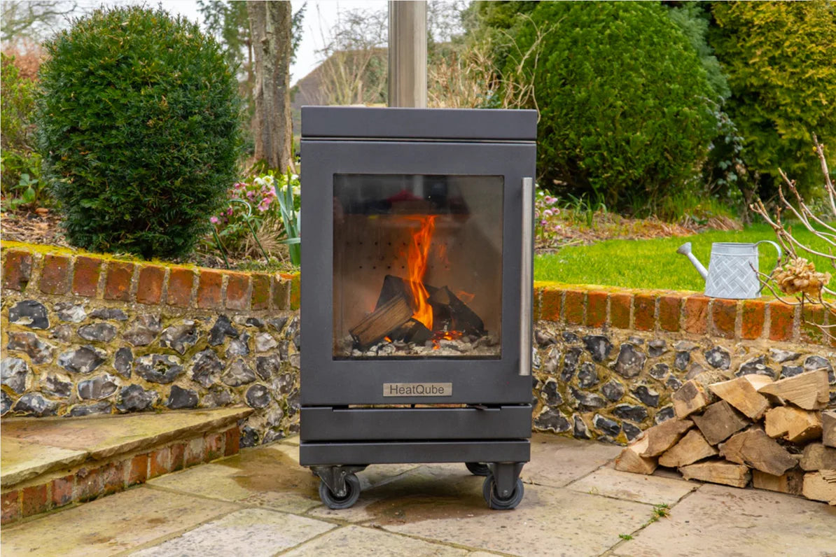 HeatQube Heater 4-Wheel Base Outdoor Stove