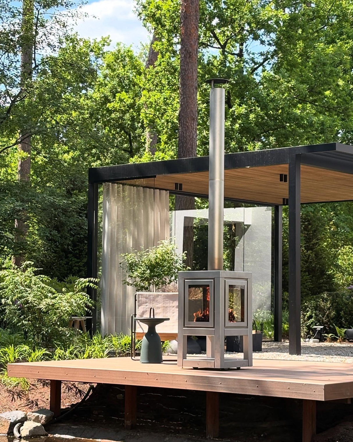 RB73 Outdoor Fire Stainless Steel - XL Legs