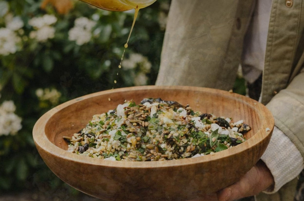 Big Green Egg Teak Serving Bowls