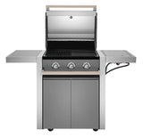 Beefeater 1500 Series - 3 Burner BBQ & Side Burner Trolley