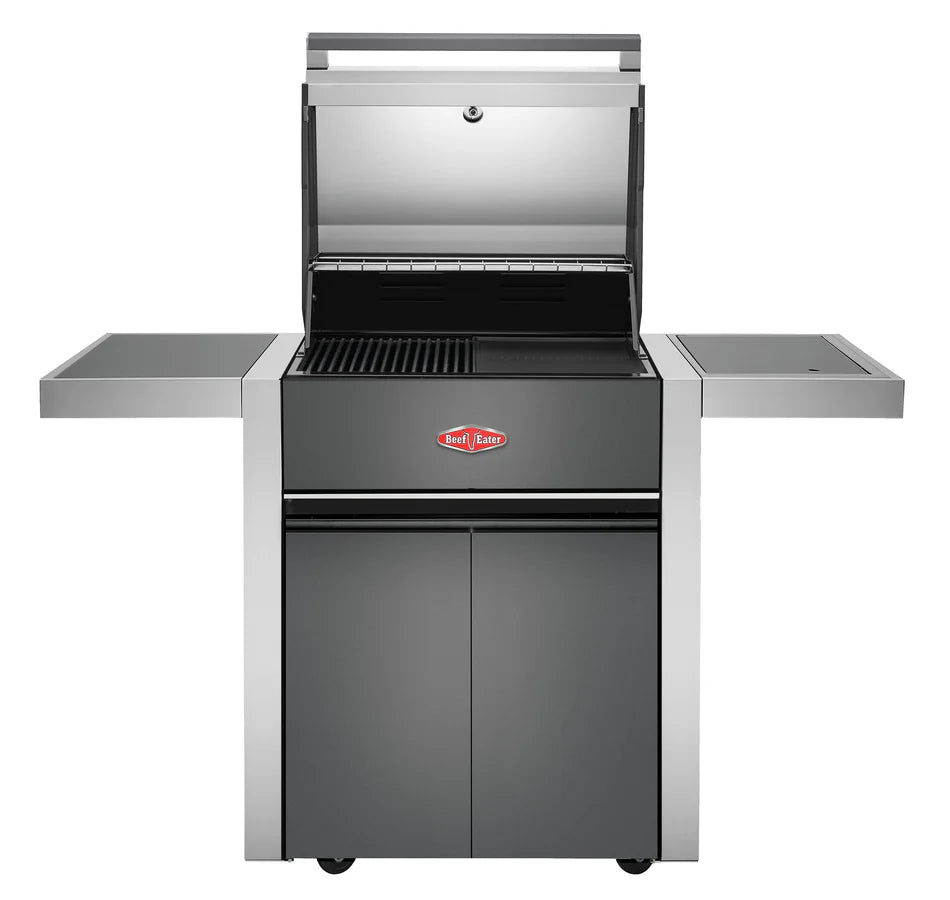 Beefeater 1700 Series - 3 Burner BBQ & Side Burner Trolley