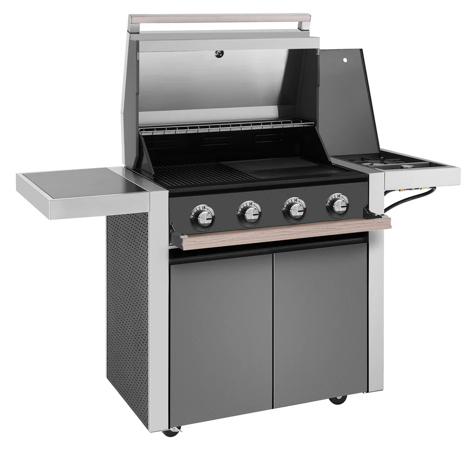 Beefeater 1500 Series - 4 Burner BBQ & Side Burner Trolley