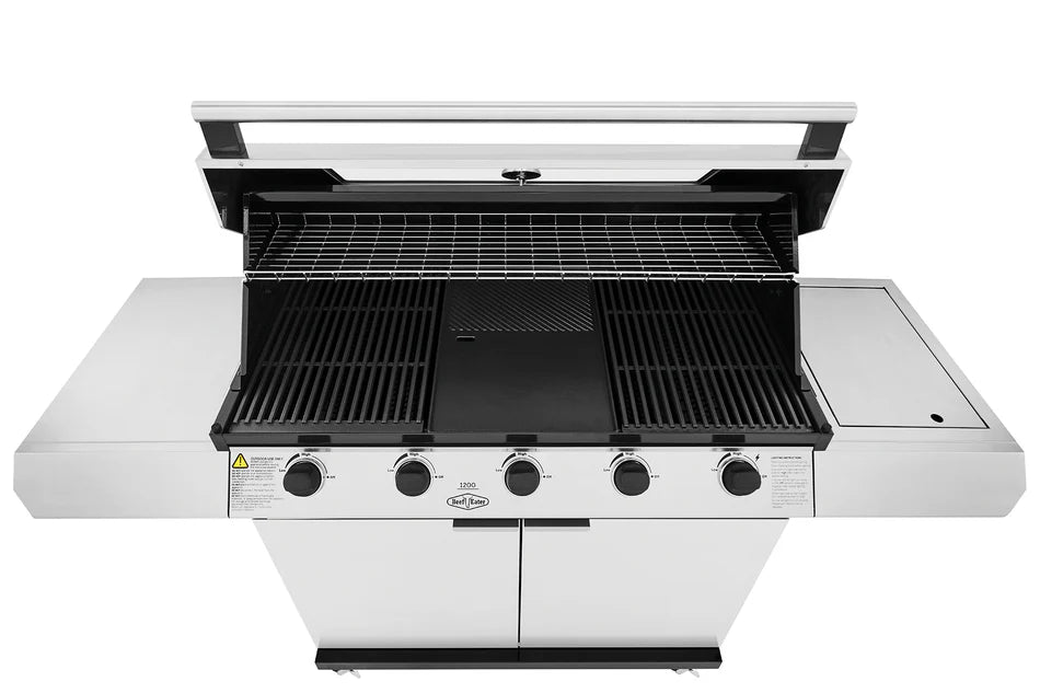 Beefeater 1200S Series - 5 Burner BBQ & Side Burner Trolley