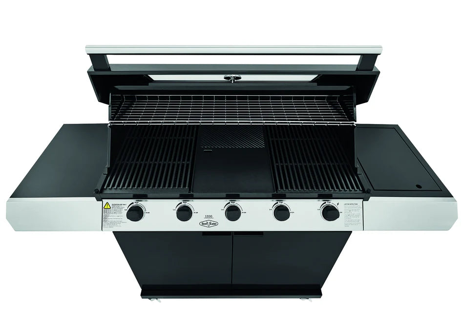 Beefeater 1200E Series - 5 Burner BBQ & Side Burner Trolley