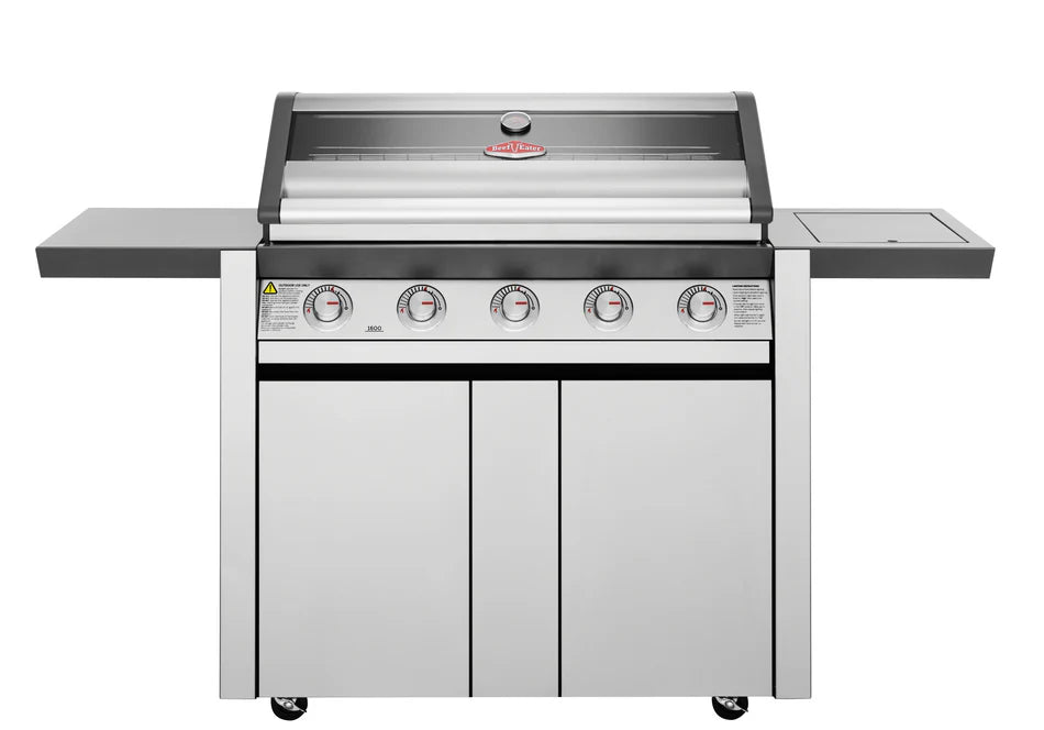 Beefeater 1600S Series - 5 Burner BBQ & Side Burner Trolley