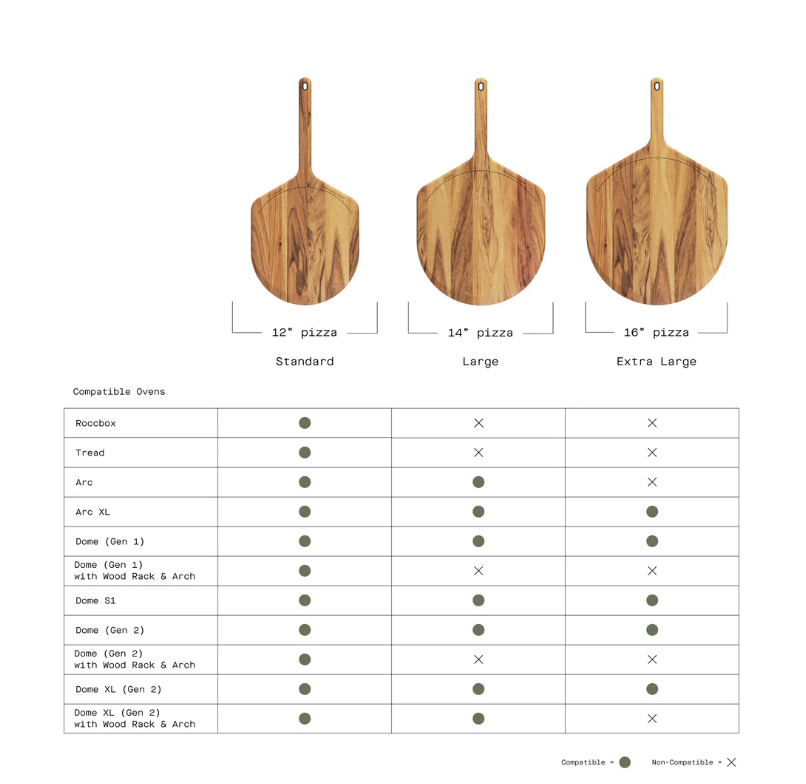 Gozney Acacia Wood Pizza Peel & Server