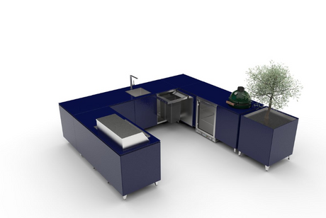 Vlaze Adapt Freestanding Outdoor Island