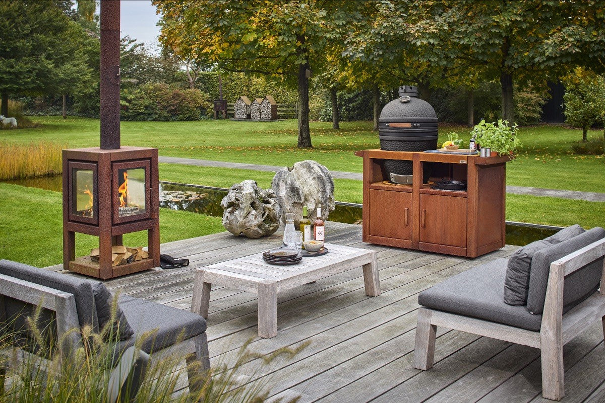 RB73 BBQuar Kamado Outdoor Kitchen Closed Top