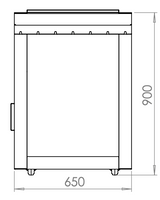 RB73 BBQuar Kamado Outdoor Kitchen Closed Top