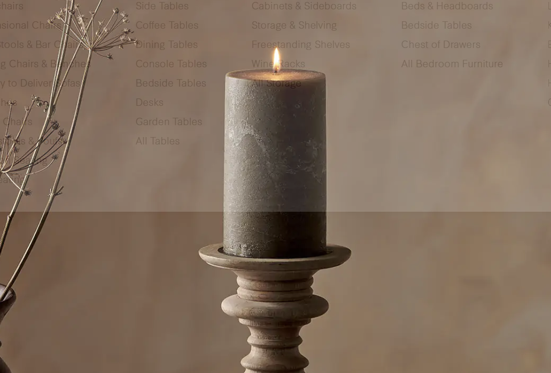 Nkuku Rustic Soy Blend Pillar Candle