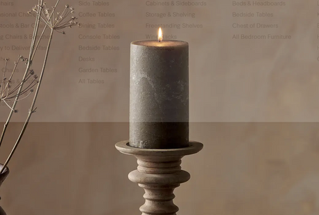 Nkuku Rustic Soy Blend Pillar Candle