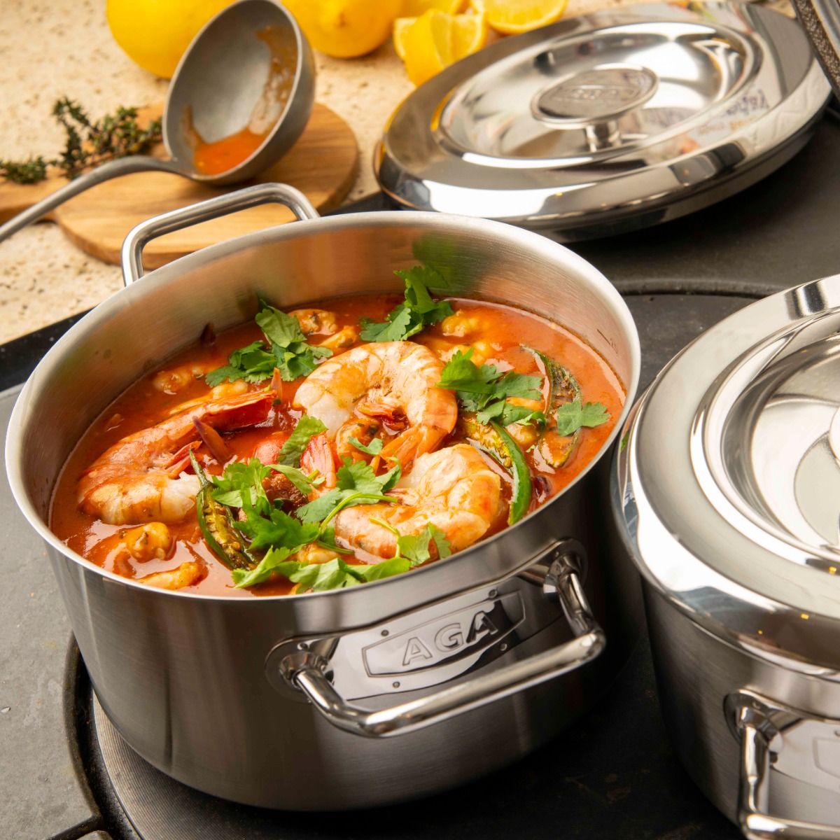 AGA Stainless Steel Casserole - 18cm