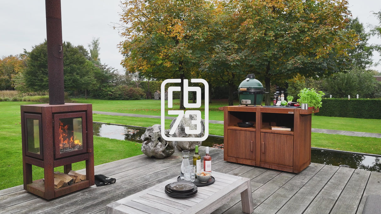 RB73 BBQUAR Kamado Grill Trolley